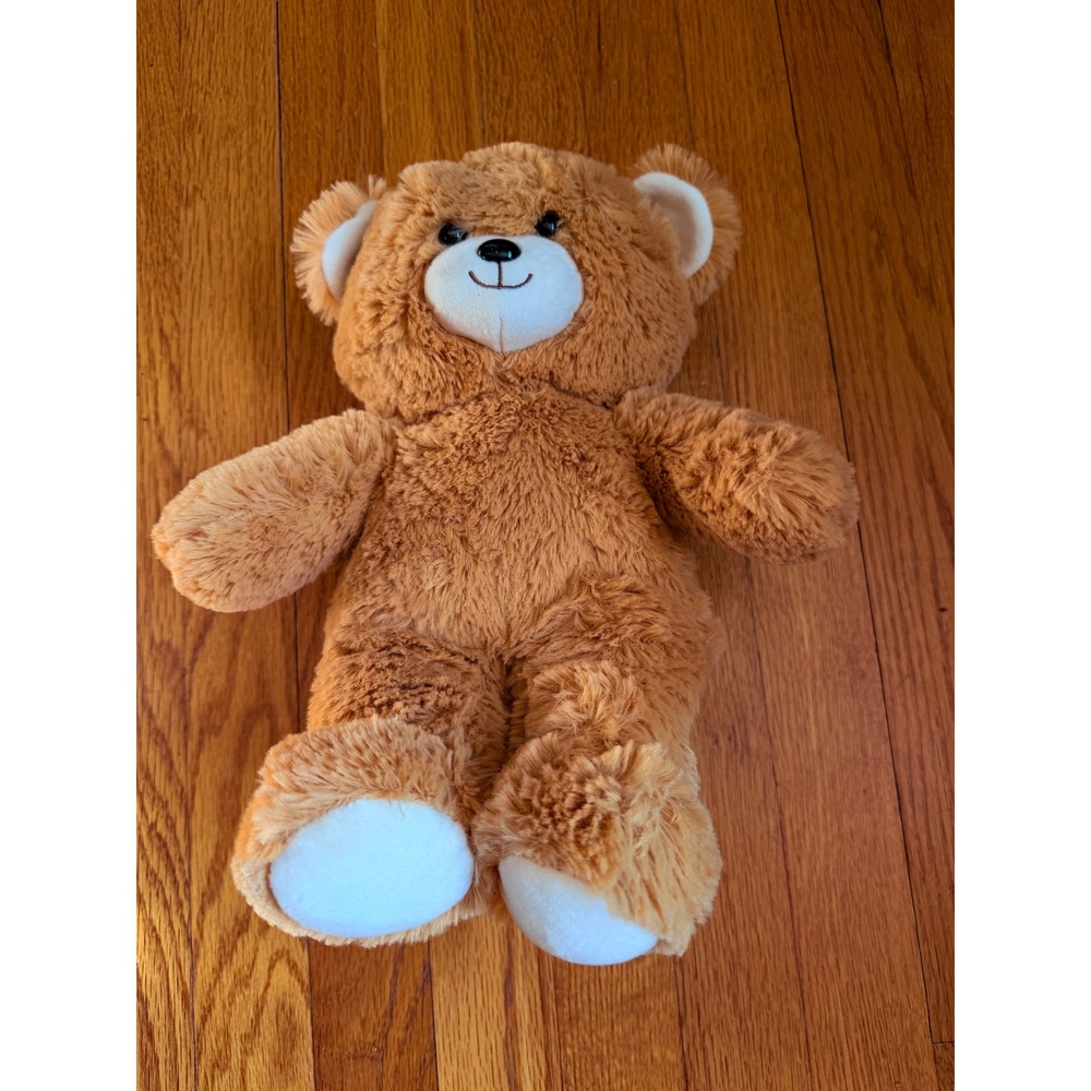 Radio Flyer Brown Teddy Bear Plush Stuffed Animal Soft Shaggy Toy White Paws